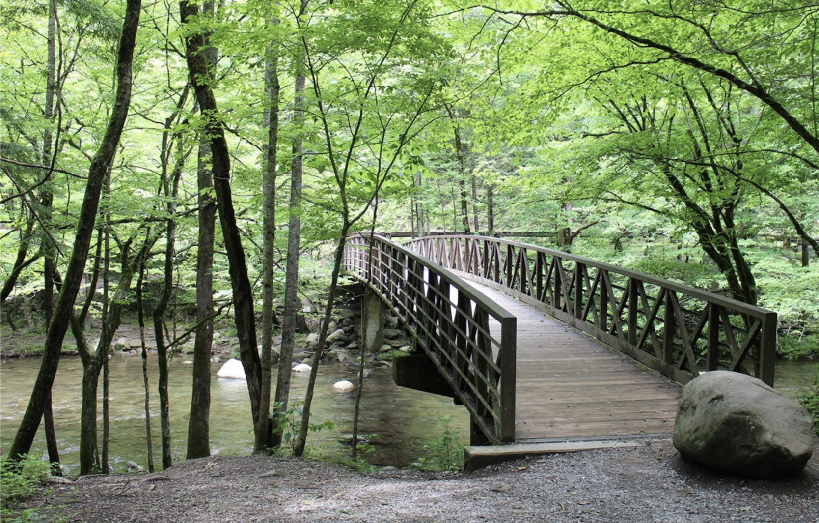 Bridge on Gatlinburg Trail - Great Smoky Mountains National Park - Tennessee