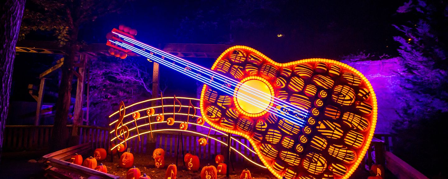 Dollywood Harvest Festival guitar display